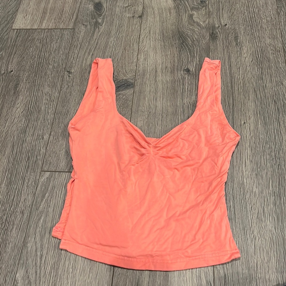 Cinch front side slit trendy top